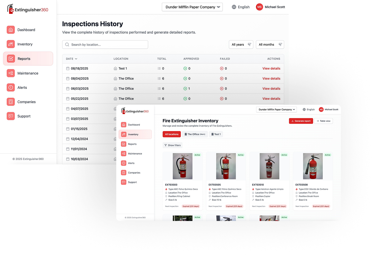 Desktop app dashboard